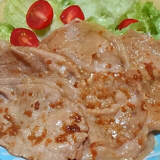 豚肉の生姜にんにく焼き＊